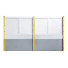 Gaines Gray High Gloss Finish EK Bed
