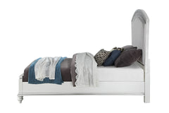 Maverick Fabric & Platinum Finish CAL. King Bed