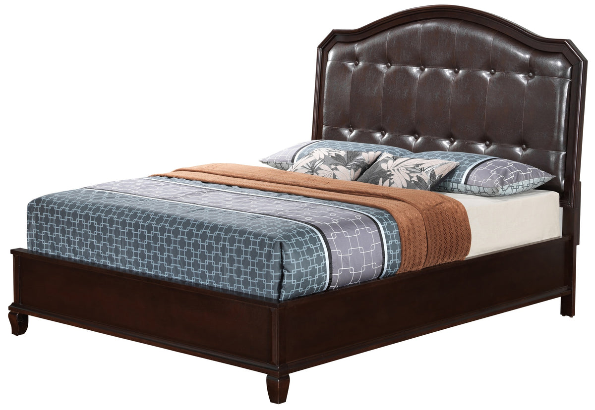Elegant Cappuccino King Bed With Storage Options