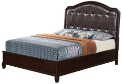Elegant Cappuccino King Bed With Storage Options