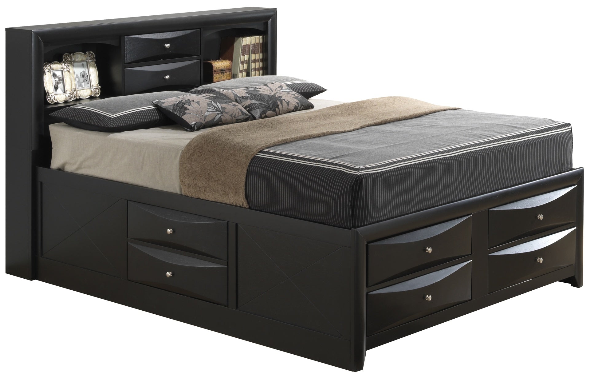 Sleek Contemporary Full Bed With Storage