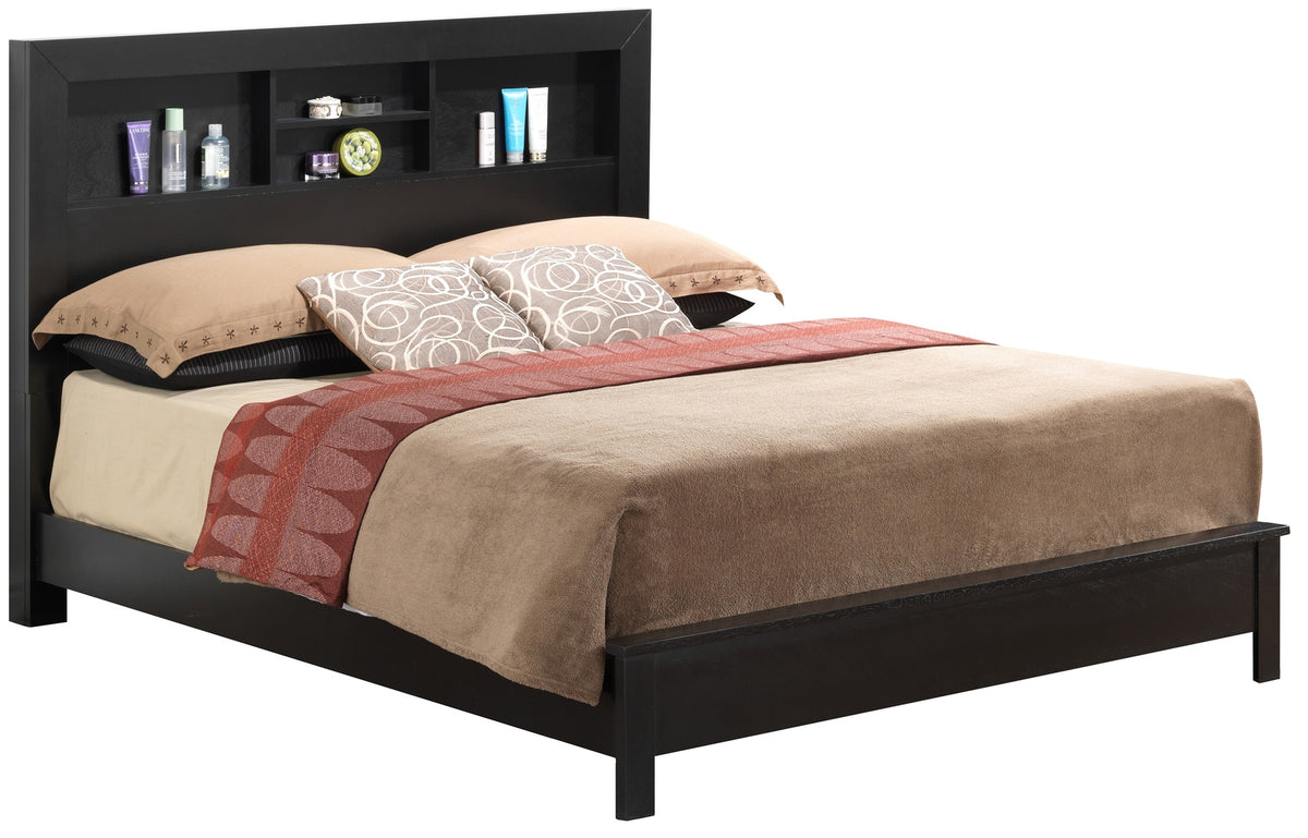 Stylish Transitional Black Bed For Comfort
