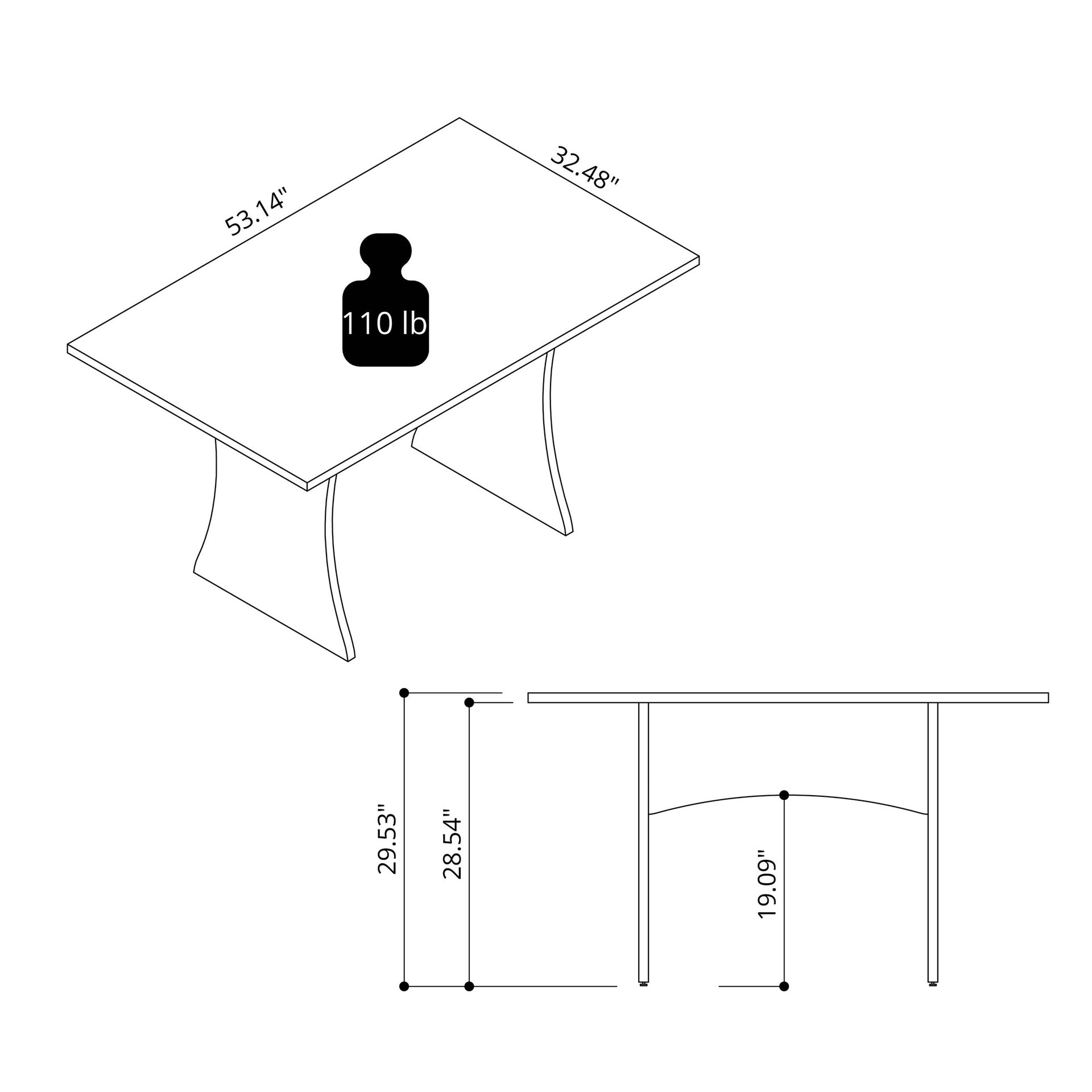 Dining Table in White