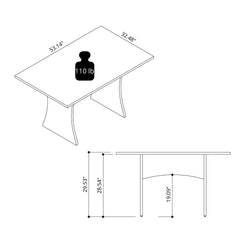 Dining Table in White
