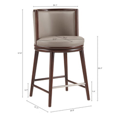 Counter Stool in Taupe