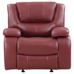 Elodie Red Upholstered Glider Recliner Chair