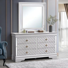 Verona G6735-D Dresser(Without Mirror), Pearl White