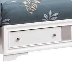 Madrid G02390B-QB Queen Bed , White