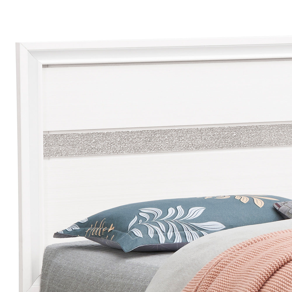 Madrid G02390B-QB Queen Bed , White