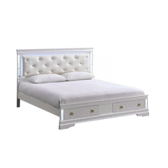Verona G6735B-QSB Queen Bed ( Mattress Not Included),  Pearl White