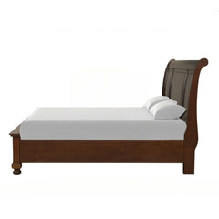 Meade G8910A-QB Queen Bed ( Mattress Not Included), Dark Cherry