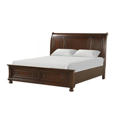 Meade G8910A-QB Queen Bed ( Mattress Not Included), Dark Cherry