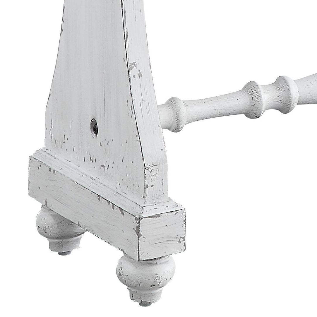 Carminda Antique White Finish Console Table