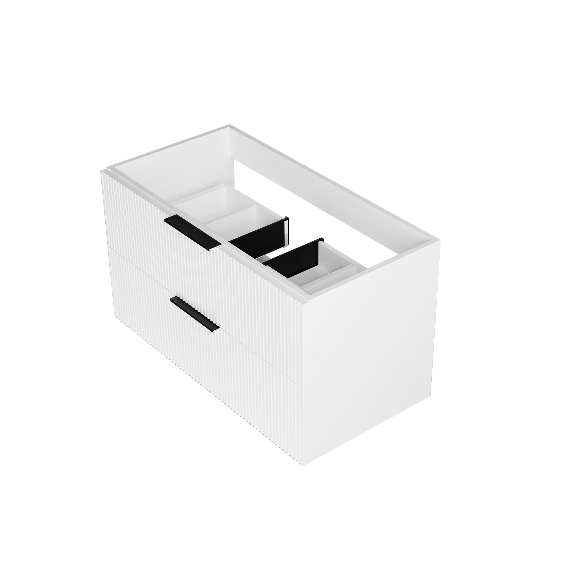 36 Inch White Bathroom Vanity without Sink