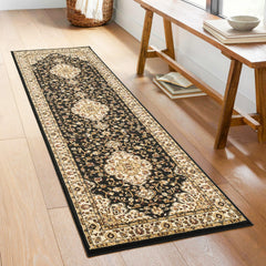 Classic GC_VIN5003 Black 2 ft. 7 in. x 7 ft. 3 in. Area Rug