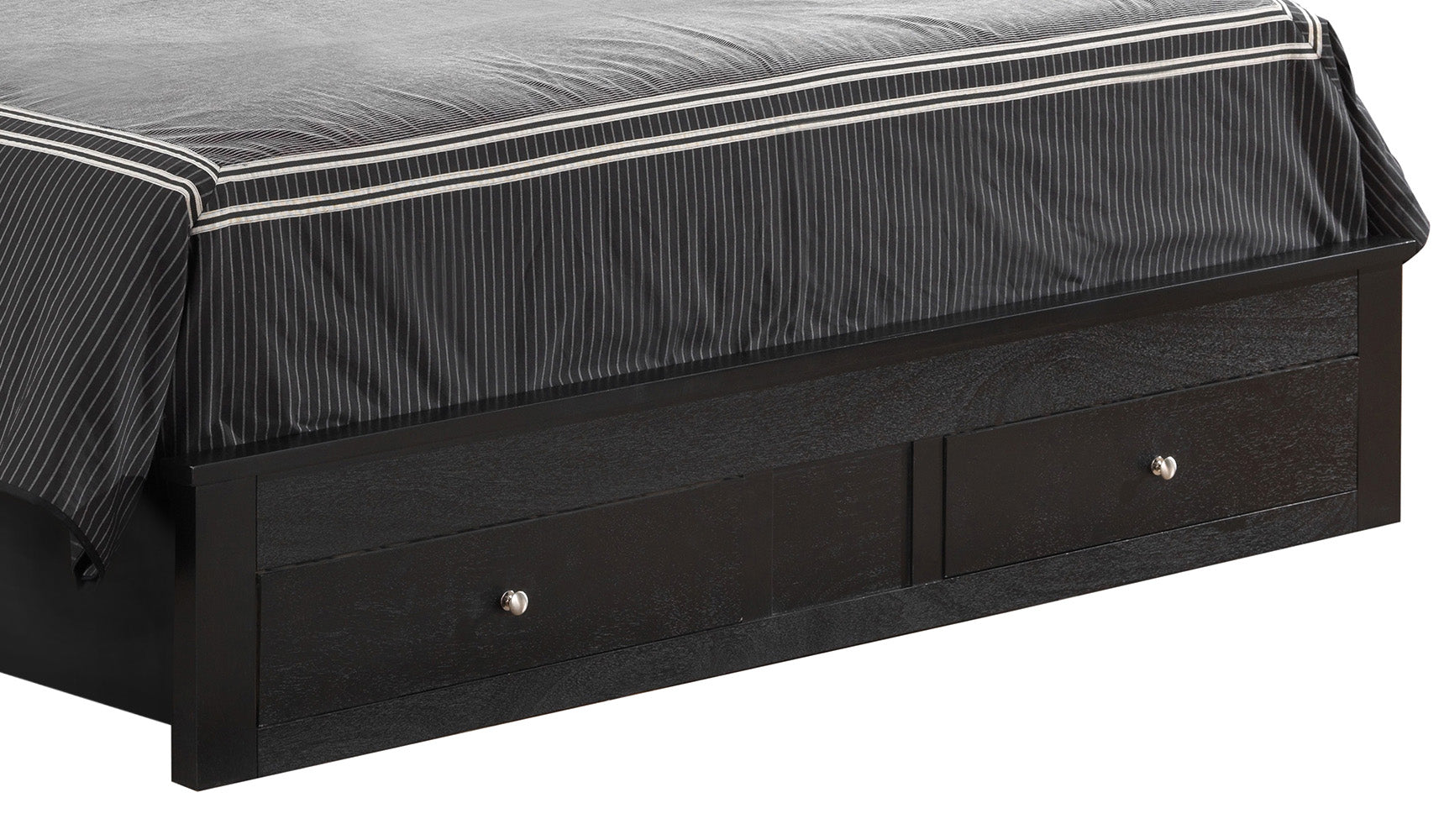 Versatile Full Storage Bed In Sleek Black