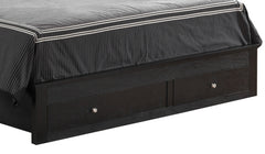 Versatile Full Storage Bed In Sleek Black