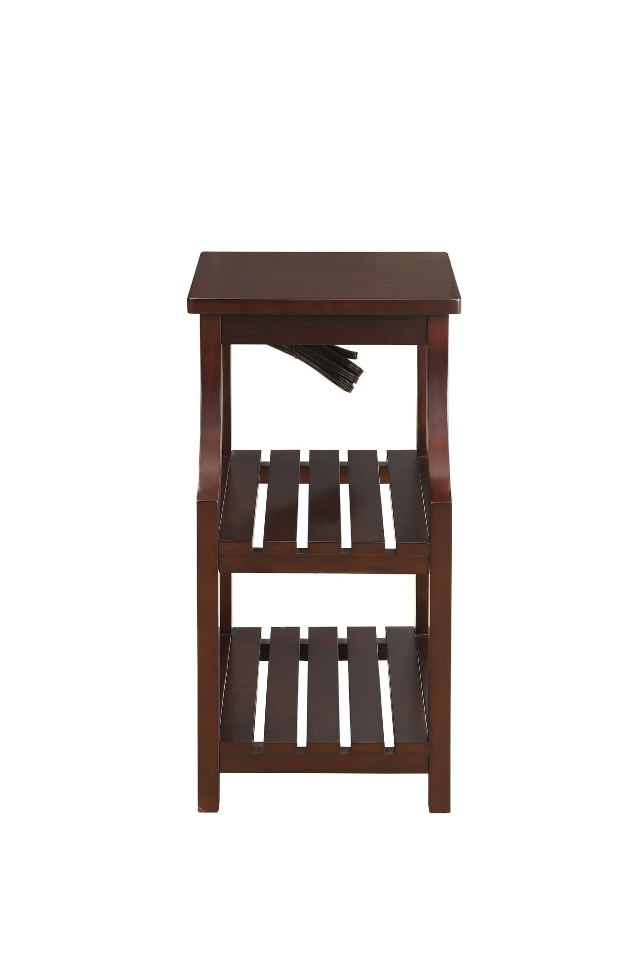 Wasaki Espresso Finish Accent Table W/USB
