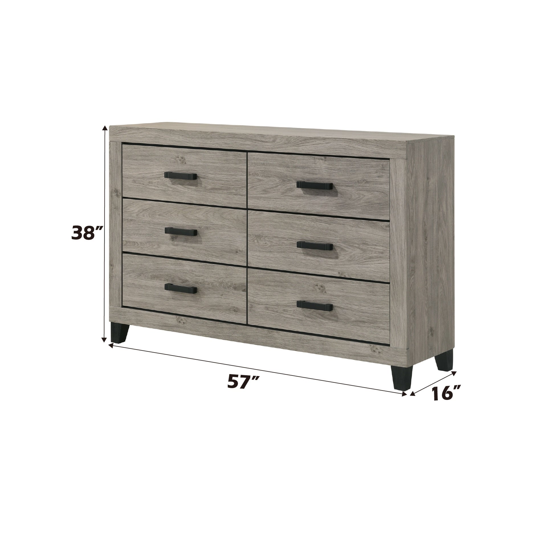 Mari Light Gray Finish Dresser