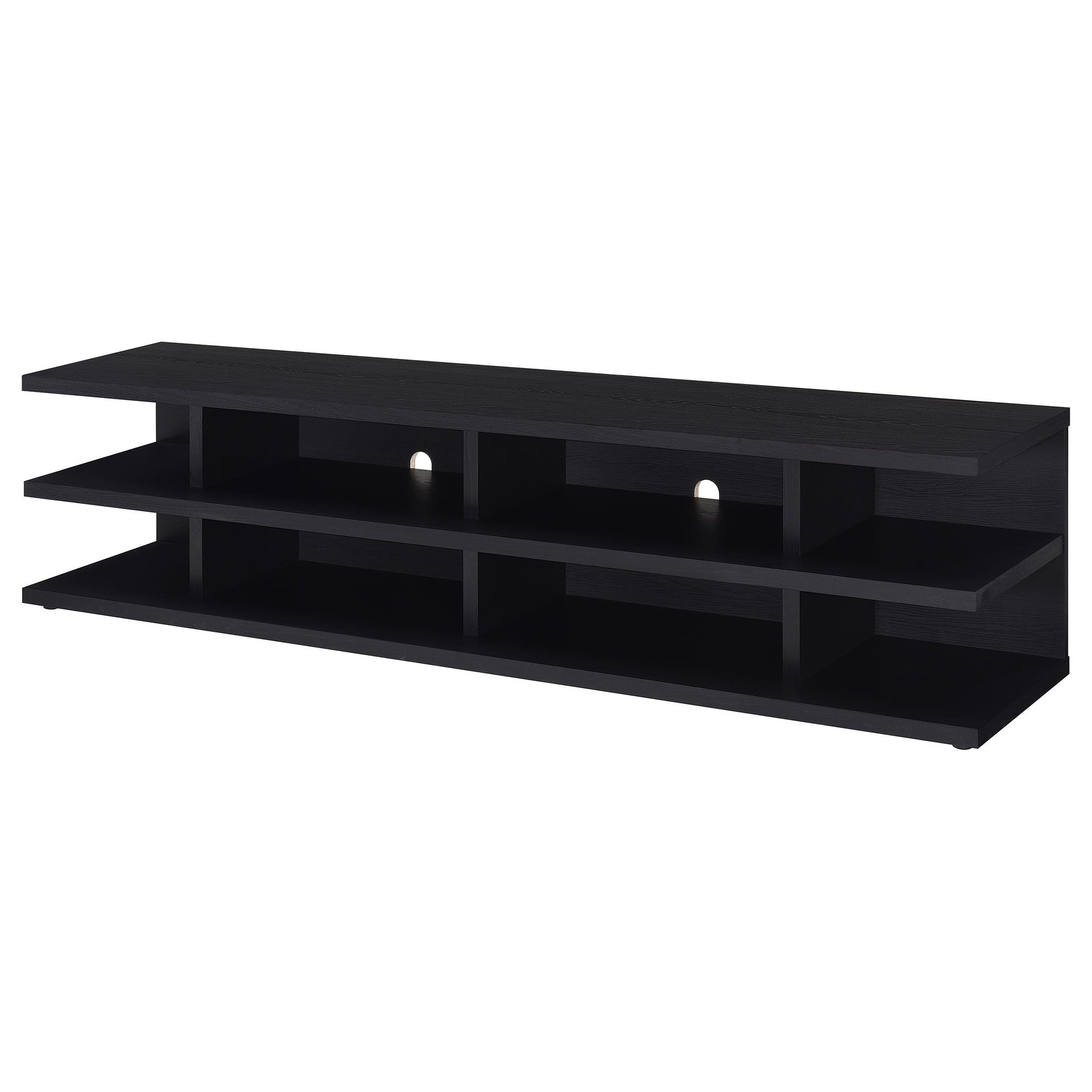 Starnes Black 78-inch 2-tier TV Stand