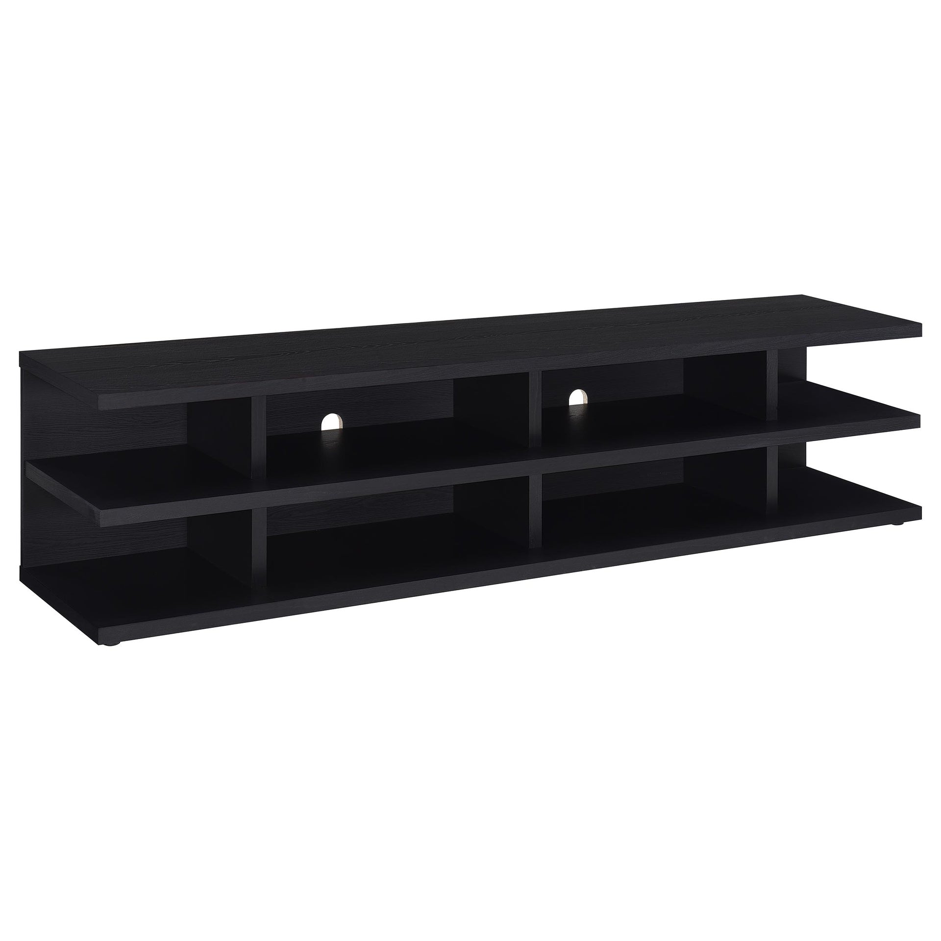 Starnes Black 78-inch 2-tier TV Stand