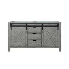 Ash Grey Double Bath Vanity 60 in. W x 22 in. D