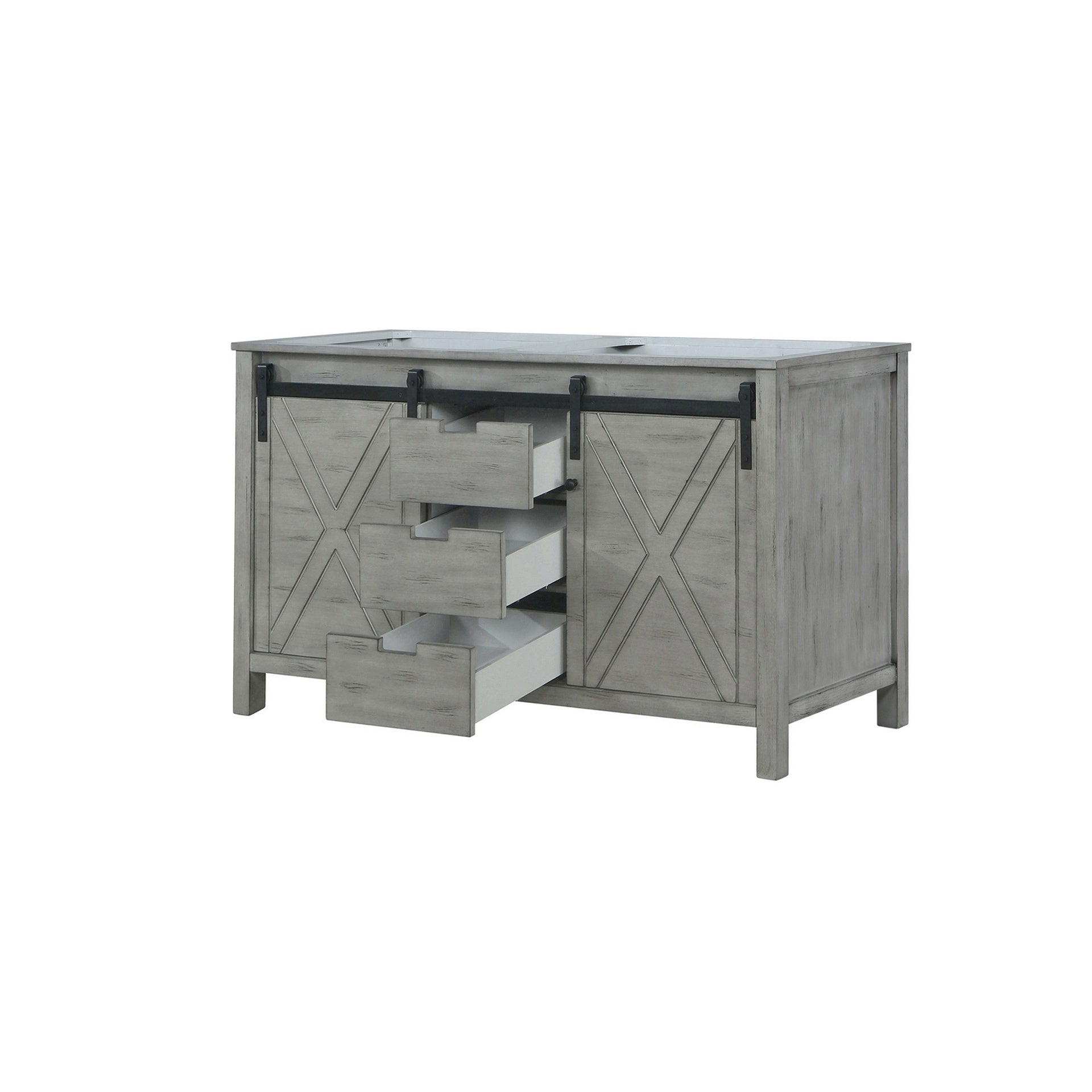 Ash Grey Double Bath Vanity 60 in. W x 22 in. D
