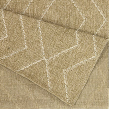 Earth GC_NTL1011 Jute/White 2 ft. 7 in. x 7 ft. 3 in. Indoor/Outdoor Area Rug