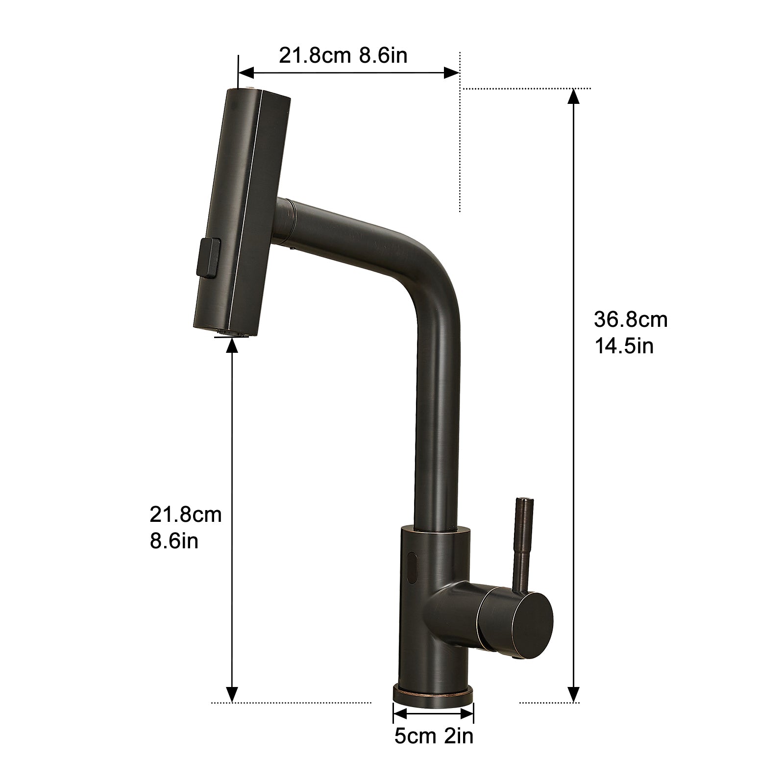 Touchless Kitchen Faucet, Hands Free Automatic Smart Kitchen Faucet, Stainless Steel Touchless Kitchen Faucet
