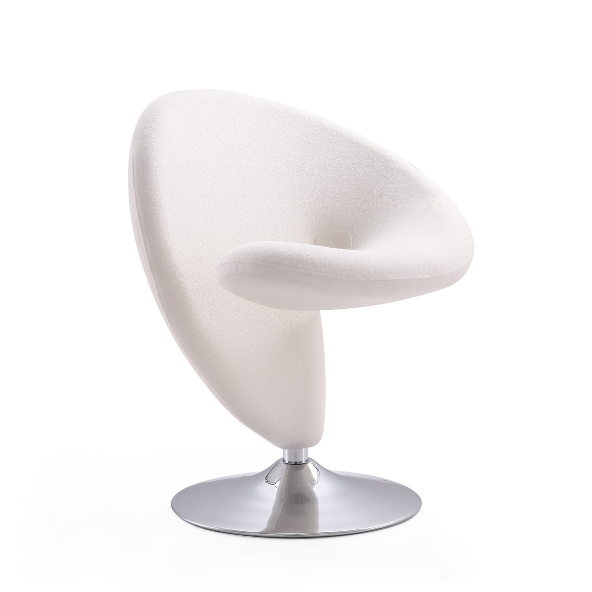 Swivel Lounge Chair in Cream