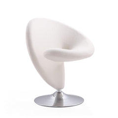 Swivel Lounge Chair in Cream