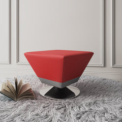 Accent Ottoman in Red