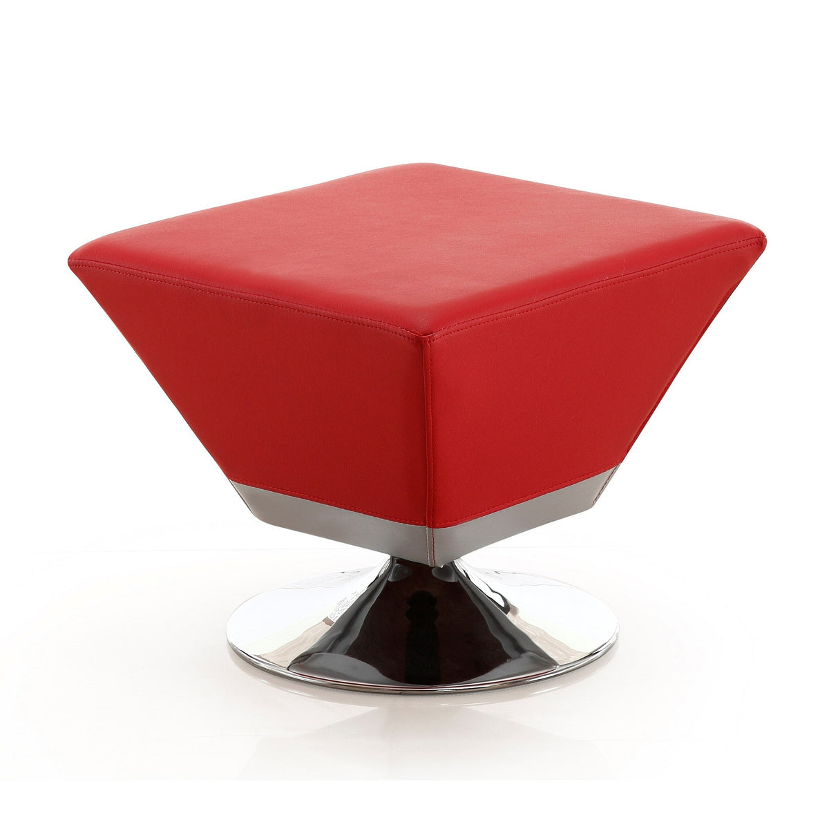 Accent Ottoman in Red