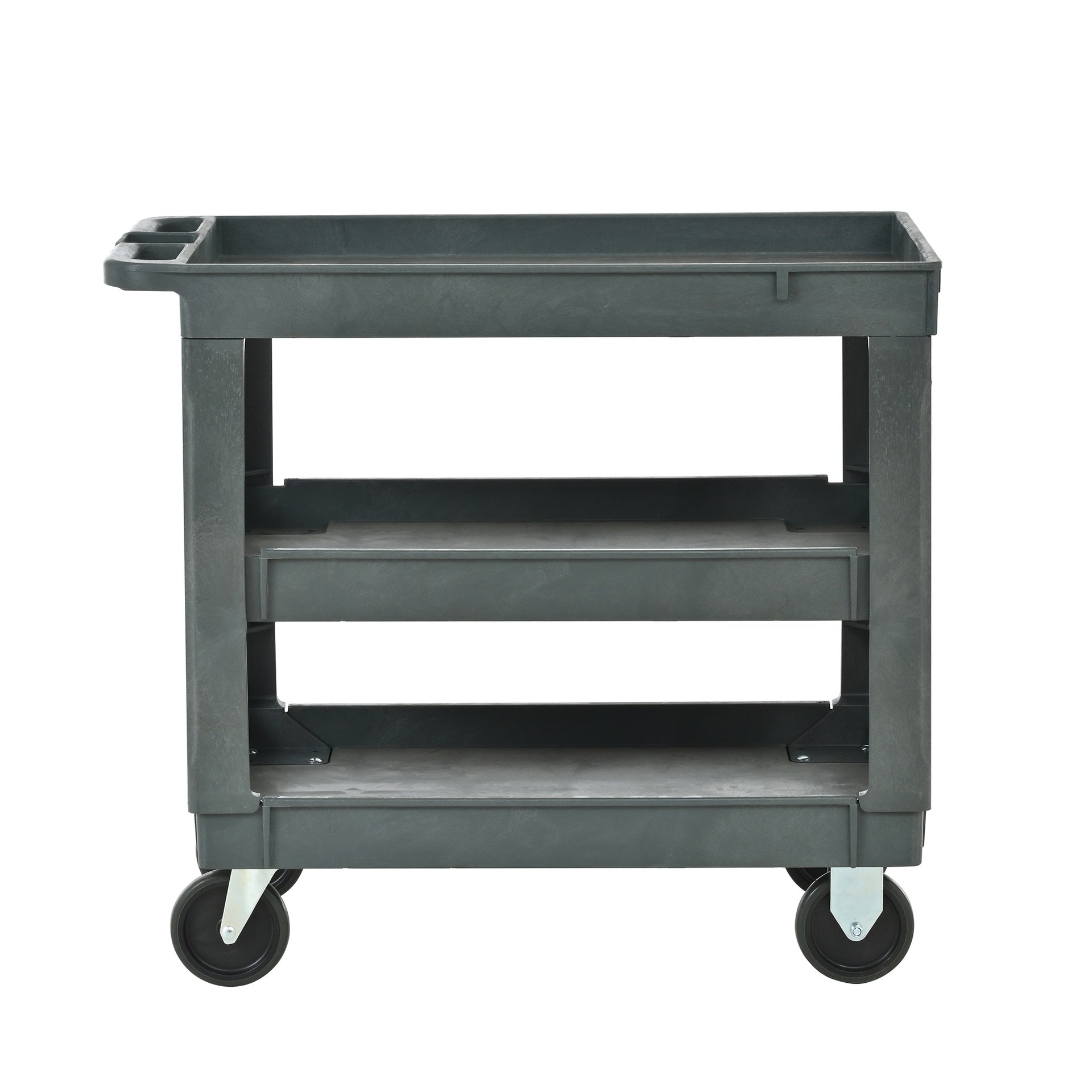 3 layers rolling utility cart with Wheels,Supports 600 lbs,Heavy-Duty Capacity for Garage StorageOffice Spaces & Kitchen,For indoor and outdoor Use,Durable Tool Cart