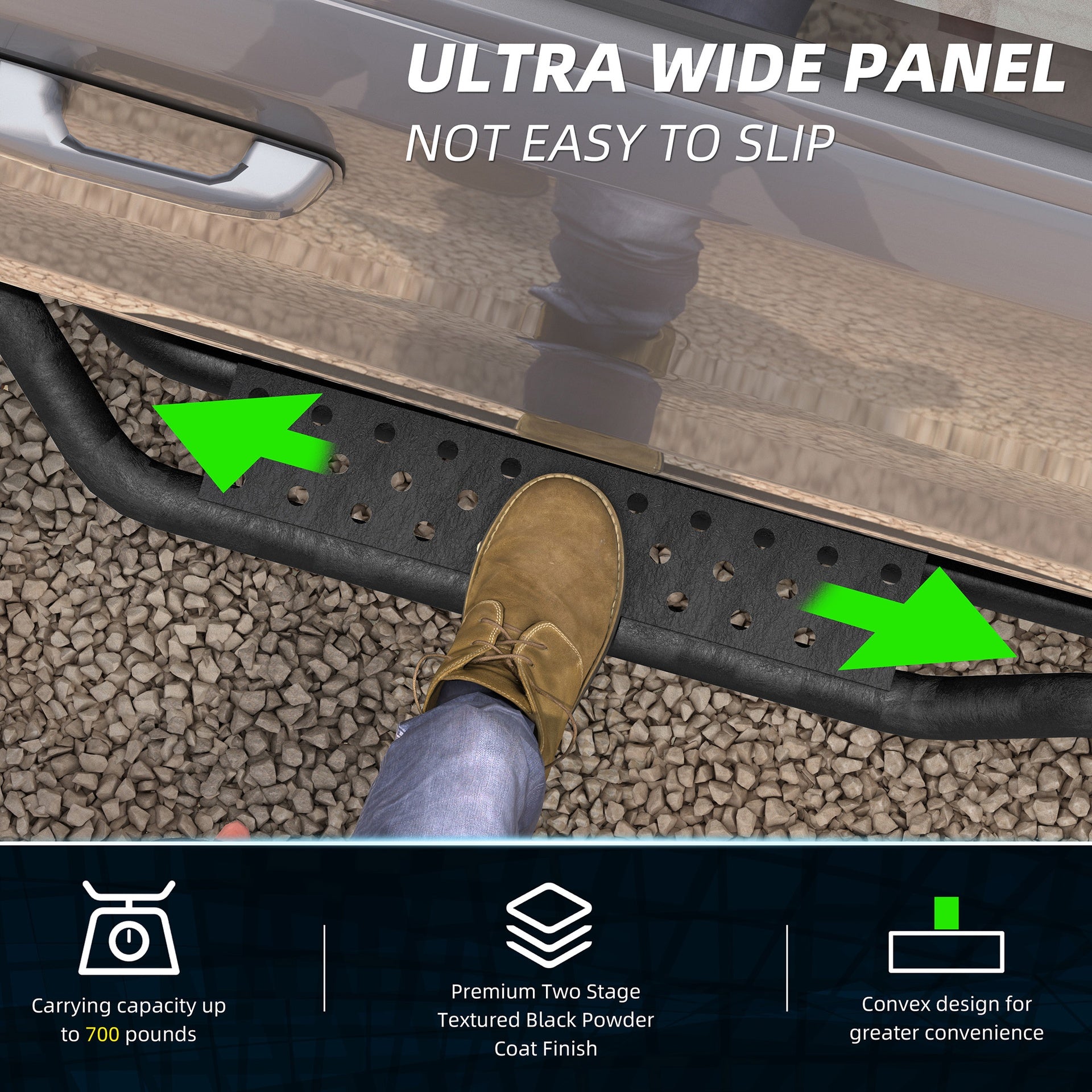 Running Boards Nerf Bars For 09-18 Dodge Ram 1500 / 10-26 2500 3500 Crew Cab