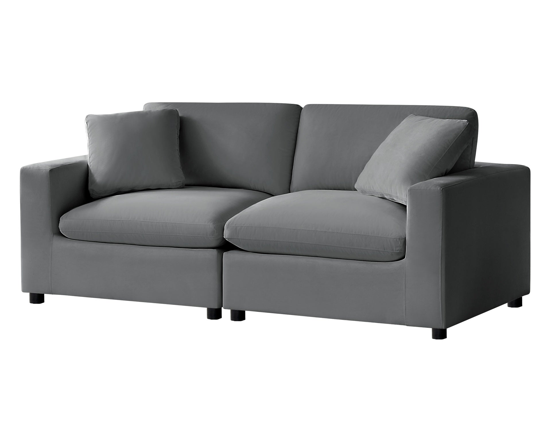 Caylie Modular  2-Piece Sofa - Charcoal
