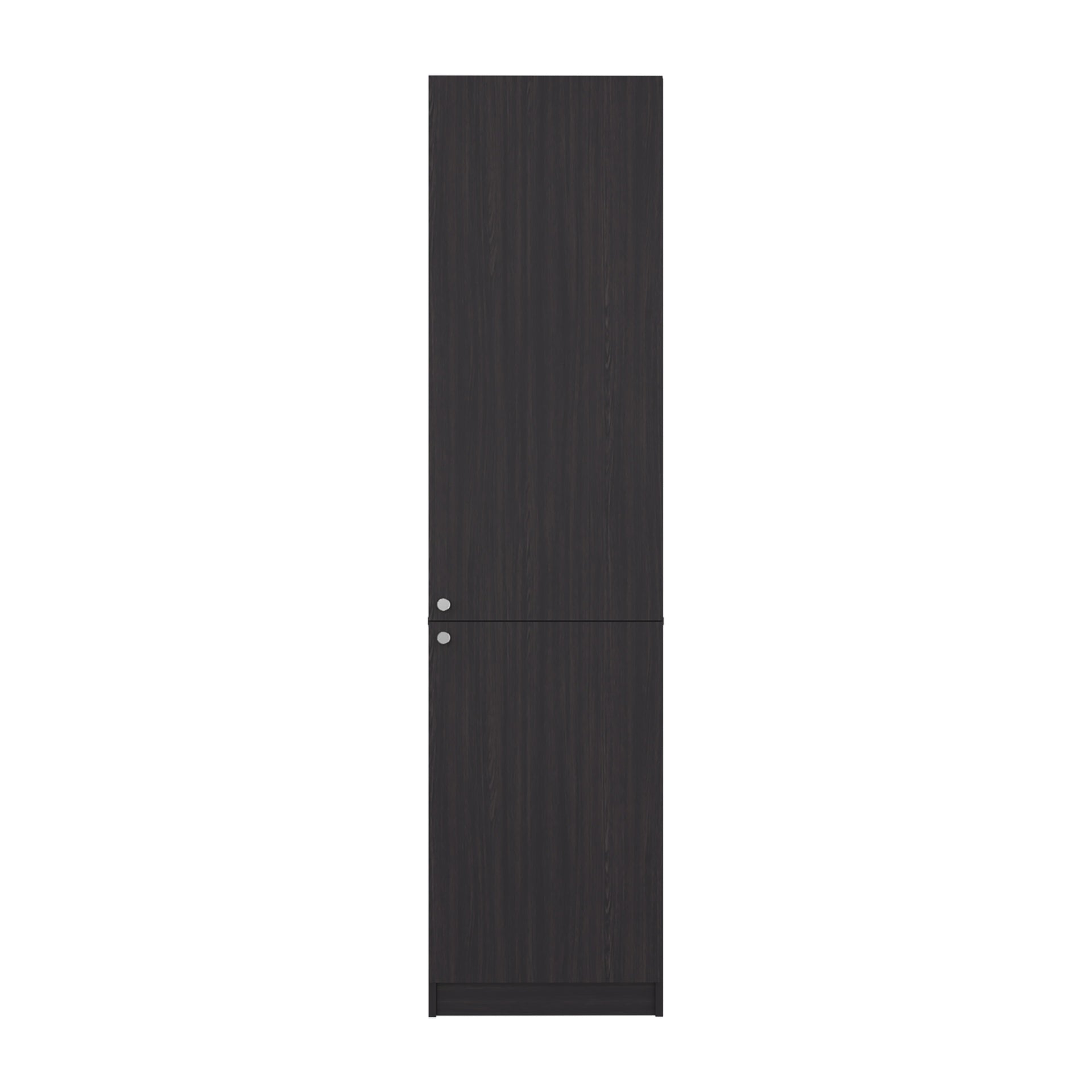 Home Tall Freestanding Bookcase with Double Doors and 5 Interior Storage Shelves, Vertical Storage Cabinet for Living Room, Office or Bedroom