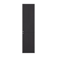 Home Tall Freestanding Bookcase with Double Doors and 5 Interior Storage Shelves, Vertical Storage Cabinet for Living Room, Office or Bedroom