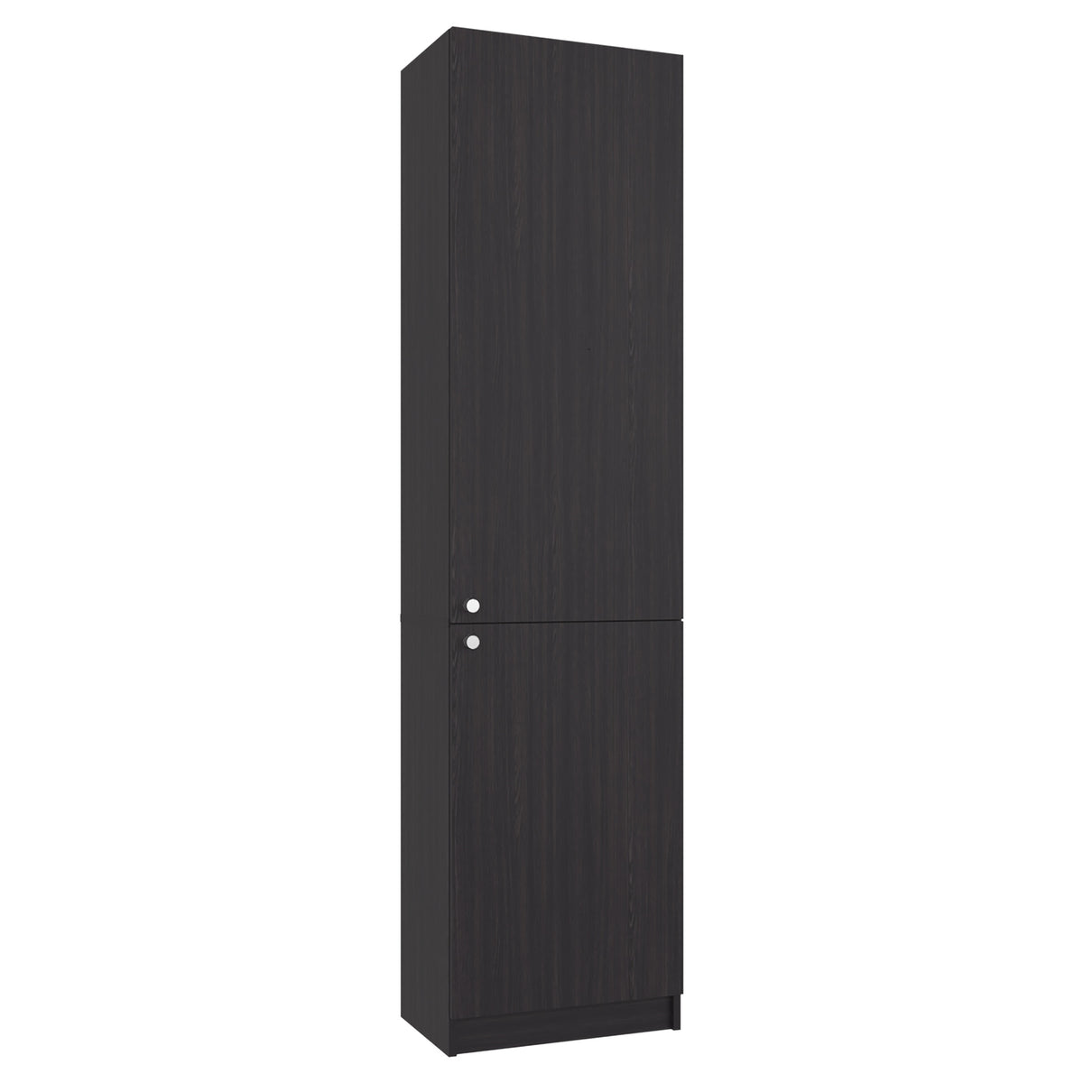Home Tall Freestanding Bookcase with Double Doors and 5 Interior Storage Shelves, Vertical Storage Cabinet for Living Room, Office or Bedroom