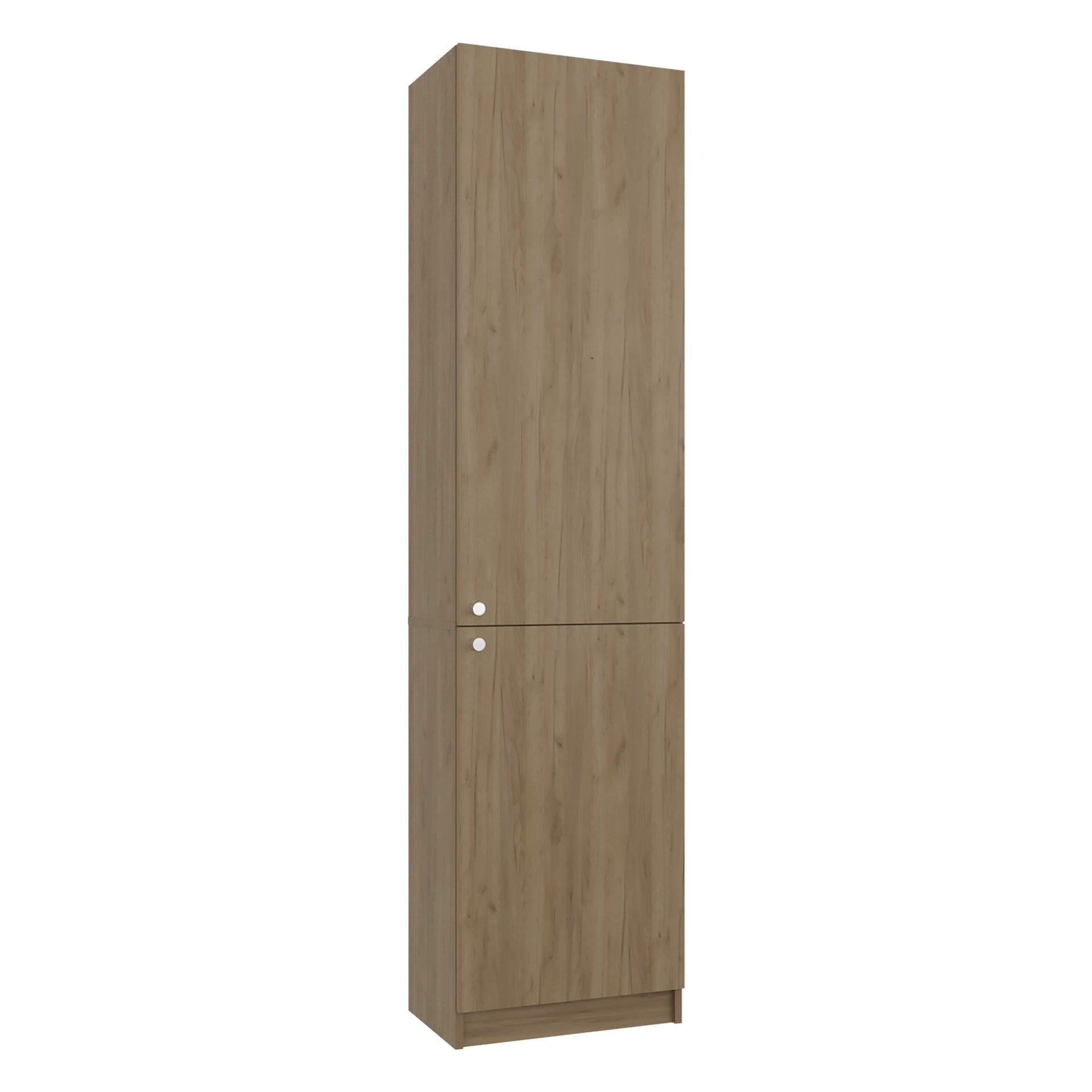 Home Tall Freestanding Bookcase with Double Doors and 5 Interior Storage Shelves, Vertical Storage Cabinet for Living Room, Office or Bedroom