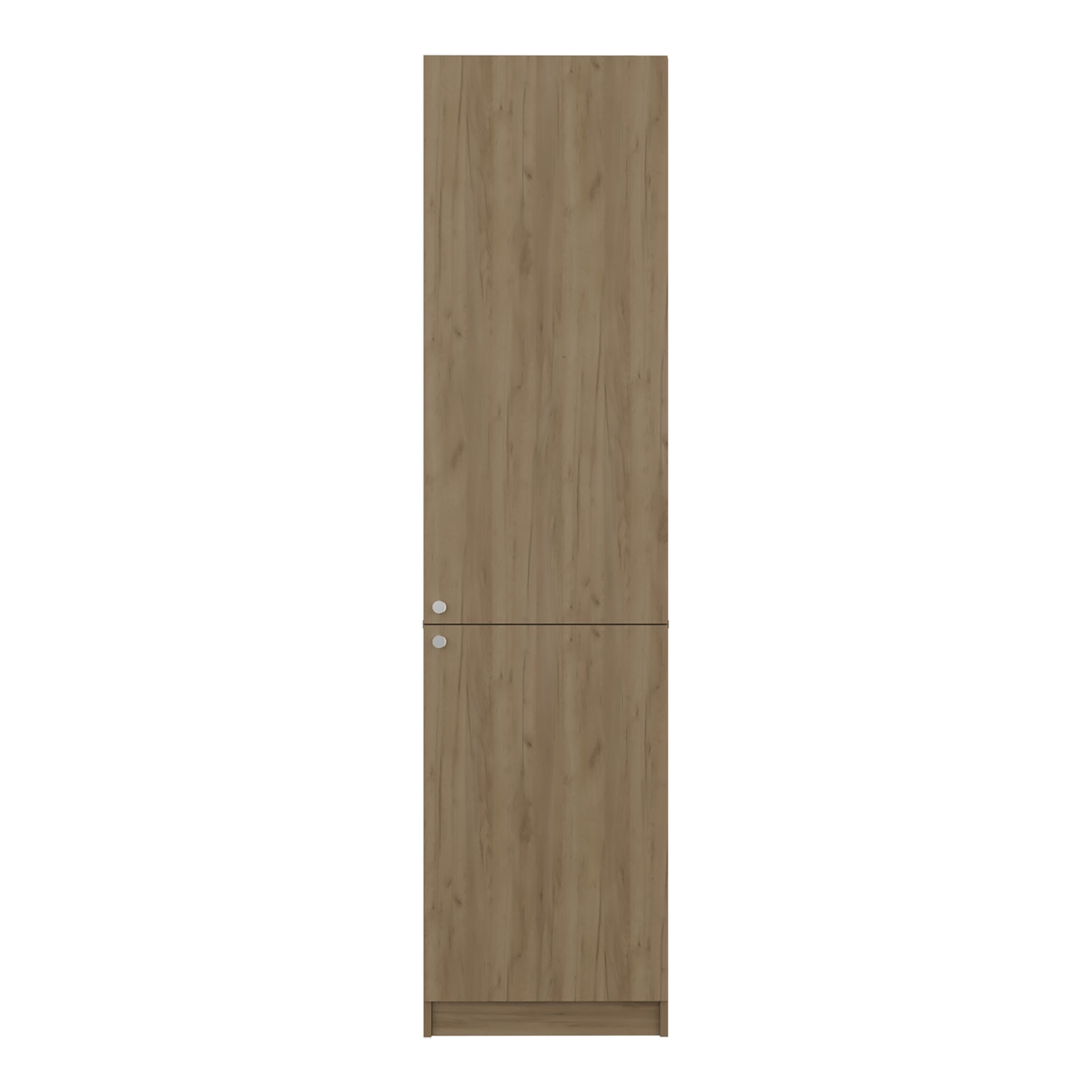 Home Tall Freestanding Bookcase with Double Doors and 5 Interior Storage Shelves, Vertical Storage Cabinet for Living Room, Office or Bedroom