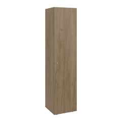 Home Linen Freestanding Tall Cabinet with Single Door and 4 Horizontal Storage Shelves, Cabinet for Bathroom, Bedroom or Laundry Room