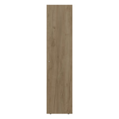 Home Linen Freestanding Tall Cabinet with Single Door and 4 Horizontal Storage Shelves, Cabinet for Bathroom, Bedroom or Laundry Room