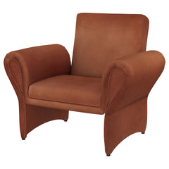Whitney Rust Orange Upholstered Accent Armchair