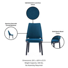 Dining Chair - Set of 2 in Blue