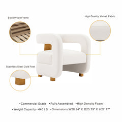 Lounge Chair in White