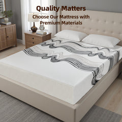 12-Inch King Mattress – Made in Japan - Ultra-Breathable & Sterilizing, High Rebound for Long-Lasting Comfort, Eco-Conscious Material, Sleek Styling Perfect for Modern Bedrooms