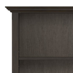 Amherst 36 inch Solid Wood 5 Shelf Bookcase in Hickory Brown