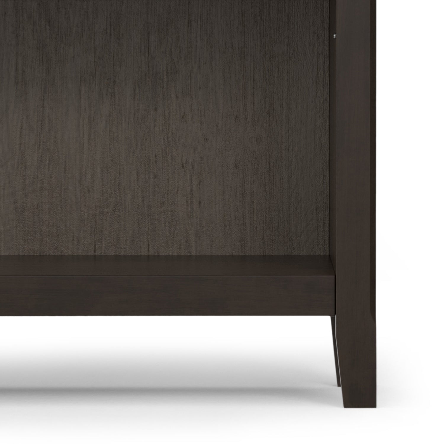 Amherst 36 inch Solid Wood 5 Shelf Bookcase in Hickory Brown