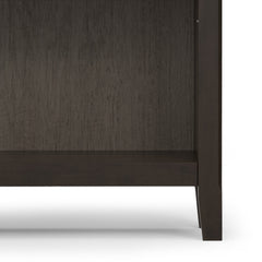 Amherst 36 inch Solid Wood 5 Shelf Bookcase in Hickory Brown